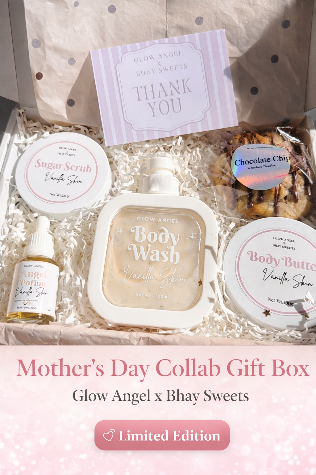 Vanilla Skin deluxe box Glow Angel x Bhay sweets